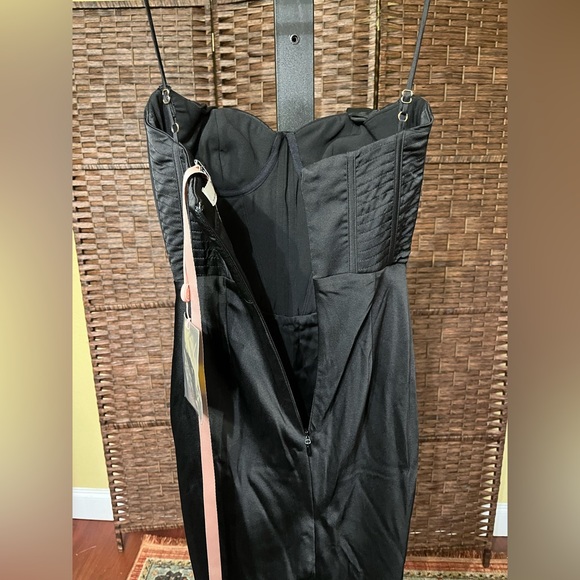 New House of CB Charmaine Corset Dress Black XS - MSRP $285 - Picture 8 of 12